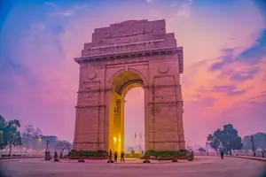 Iconic India Gate monument representing salon job opportunities in Delhi NCR